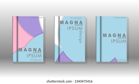 Abstract circle shape backgrounds for posters, covers, brochures, company annual business, etc. vector template cover book