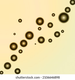 Abstract circle shape brown with cream background. Vector illustration. 