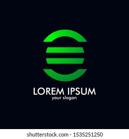 abstract circle shape professional logo icon for business company symbol