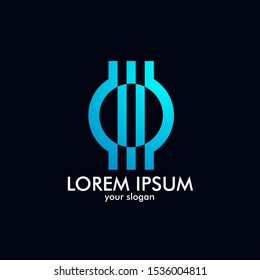 abstract circle shape professional logo icon for business company symbol