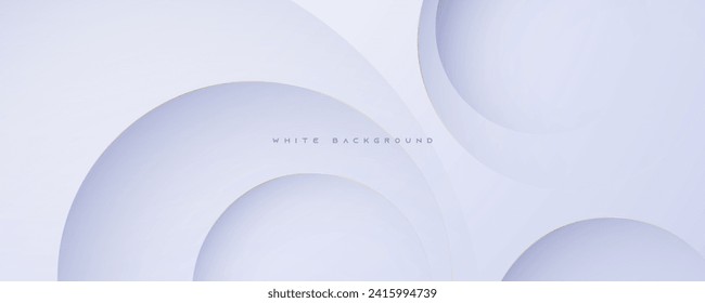 El fondo blanco de forma circular abstracta. Vector de diseño abstracto de capas decorativas de línea.