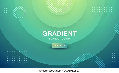 Abstract circle shape yellow   tosca gradient background