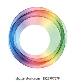 
abstract circle shaped line design element