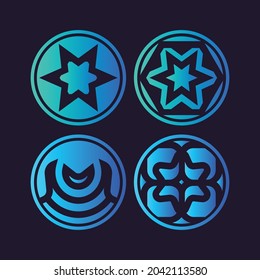 Abstract circle shapes. Creative design.