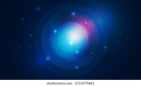 Formas de circunferencia Abstractas con gradiente. Concepto gráfico para el diseño.