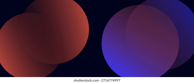 Formas Abstractas del círculo con el gradiente aislado en fondo negro. Conjunto de Vector. Gradientes fluidos y vívidos para Anuncios. Diseño moderno de moda. Forma líquida.