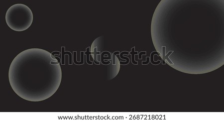Abstract circle shapes with gradient isolated on black background. Vector set. Fluid vivid gradients for banners.  Liquid shape. Colorful bright neon template. Dynamic soft color.victor eps 10, black 