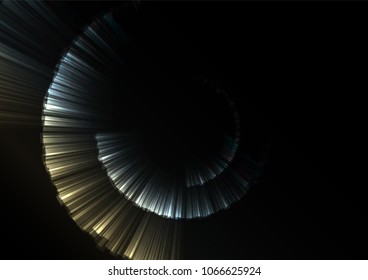 abstract circle with sheet overlap background, gradient digital layer line, technology design template, vector illustration