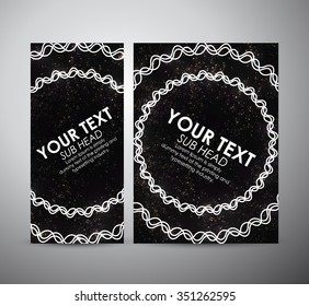 Abstract circle shining pattern. Brochure business design template or roll up. Vector illustration