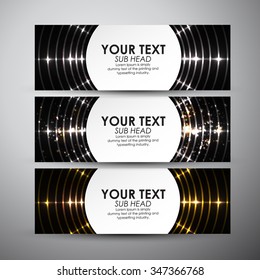 Abstract circle shining pattern. Vector banners set background. 