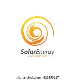 Abstract Circle Solar Energy And Renewable Technology Logo