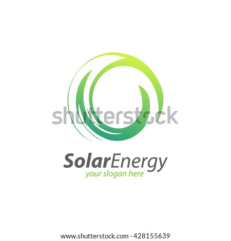 Abstract Circle Solar Energy and Renewable Technology Logo