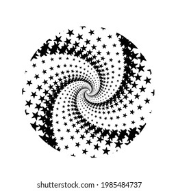 Abstract Circle star pattern background. Art. Vector