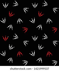 Abstract circle stripe vector on Black background