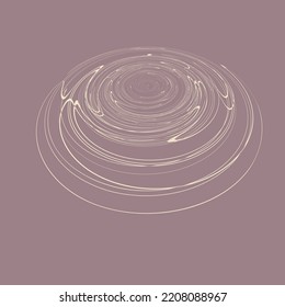 ilustración de vector de caída de círculo abstracto