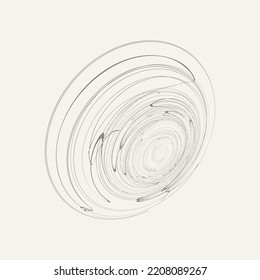 ilustración de vector de caída de círculo abstracto