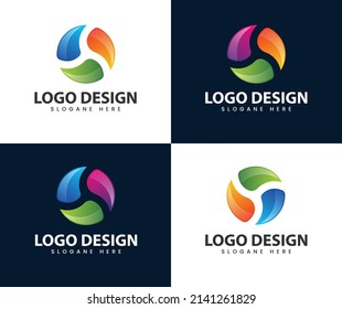 Logo-Design des abstrakten Kreises