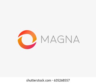 Abstract circle swirl logo design. Universal vector logotype