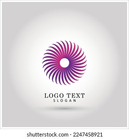 Abstract Circle Swirl Logo. Icon and Symbol Vector Template.