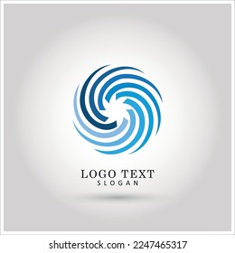 Abstract Circle Swirl Logo. Icon and Symbol Vector Template.