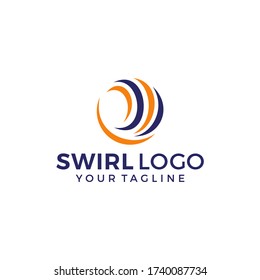 Abstract Circle Swirl Logo Template Illustration Design