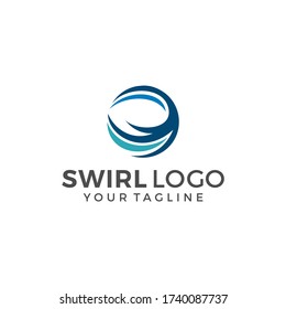Abstract Circle Swirl Logo Template Illustration Design