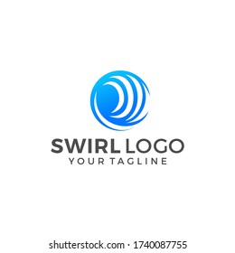 Abstract Circle Swirl Logo Template Illustration Design