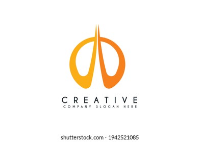 abstract circle swoosh business logo design. abstract circle business logos vector illustration