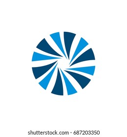 Abstract Circle with Swoosh Inside Logo Template Illustration Design. Vector EPS 10.