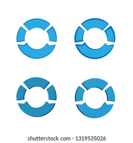 Abstract circle symbol logo