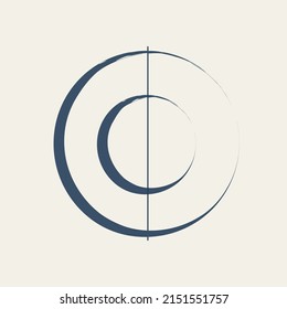 An abstract circle, a target for your ideas 