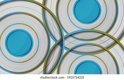Abstract circle technology banner background, Digital innovation concept for your technology design. vector banner.