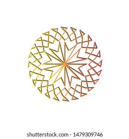 abstract circle technology logo vector design