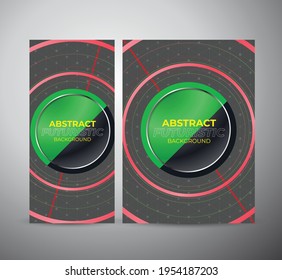 Abstract circle technology pattern banner background, Digital innovation concept for your technology design. vector banner.