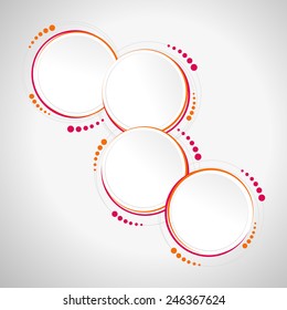 Abstract circle template - info-graphics, banner, print