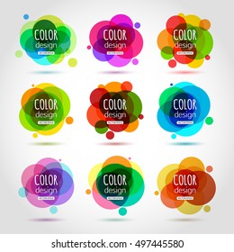 Abstract circle template for your design. Vector collection