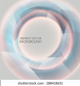 abstract circle for the text and background billboard or poster