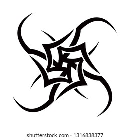 abstract circle tribal 