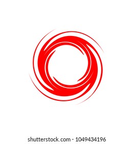 abstract circle twirl vector logo