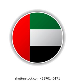 Abstract Circle United Arab Emirates Flag Icon