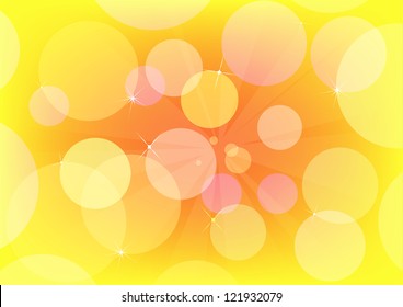 Abstract circle vector design with multicolored