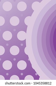 abstract circle vector. geometric graphic purple tone background