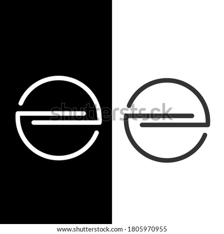 Abstract circle. Vector illustration for logo, brand, sticker, logo or creative design, isolated on white background