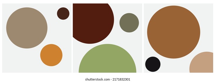 abstract circle wall art with colorfull vector illustration