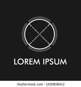 abstract circle with waves shape logo icon