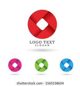 Abstract Circle & Wheel Logo. Icon  & Symbol Vector Template.