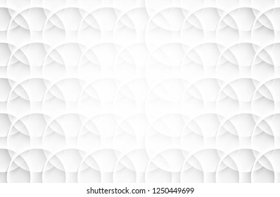 Abstract. Circle white background ,light and shadow. copy space .Vector