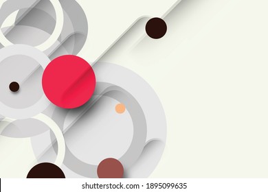 abstract circle white background vector and illustrator