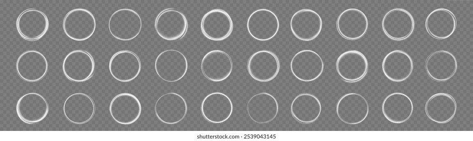Círculo Abstractas, fondo de líneas brillantes de color blanco. Efecto de luz de línea blanca curva. Torbellino fresco ligero.