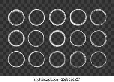 Abstract circle, white color glowing lines background. Curve white line light effect. Light cool whirlwind. Vector sparkle, png, effect, wave,neon,line.